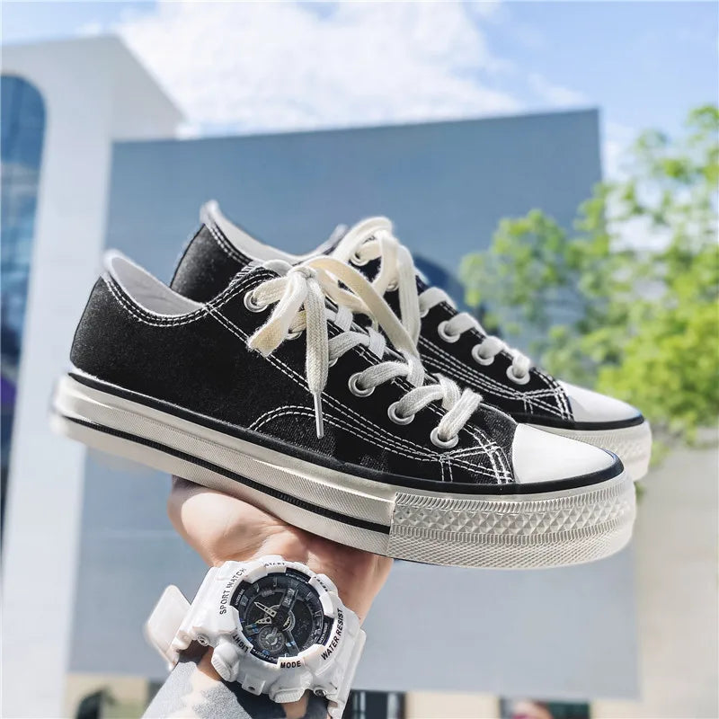 Classic 1970's Canvas Shoes for Men and Women Retro Non-slip Sports Shoes Korean Version Student Cloth Casual Shoes