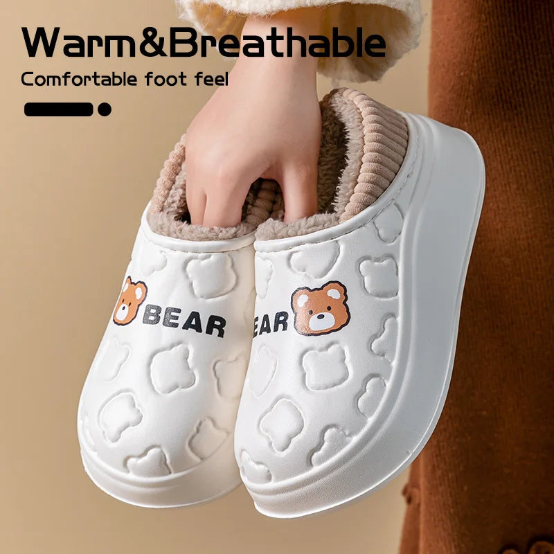 CozyStep™ Waterproof Cotton Slippers – Winter-Ready Comfort for Her & Him