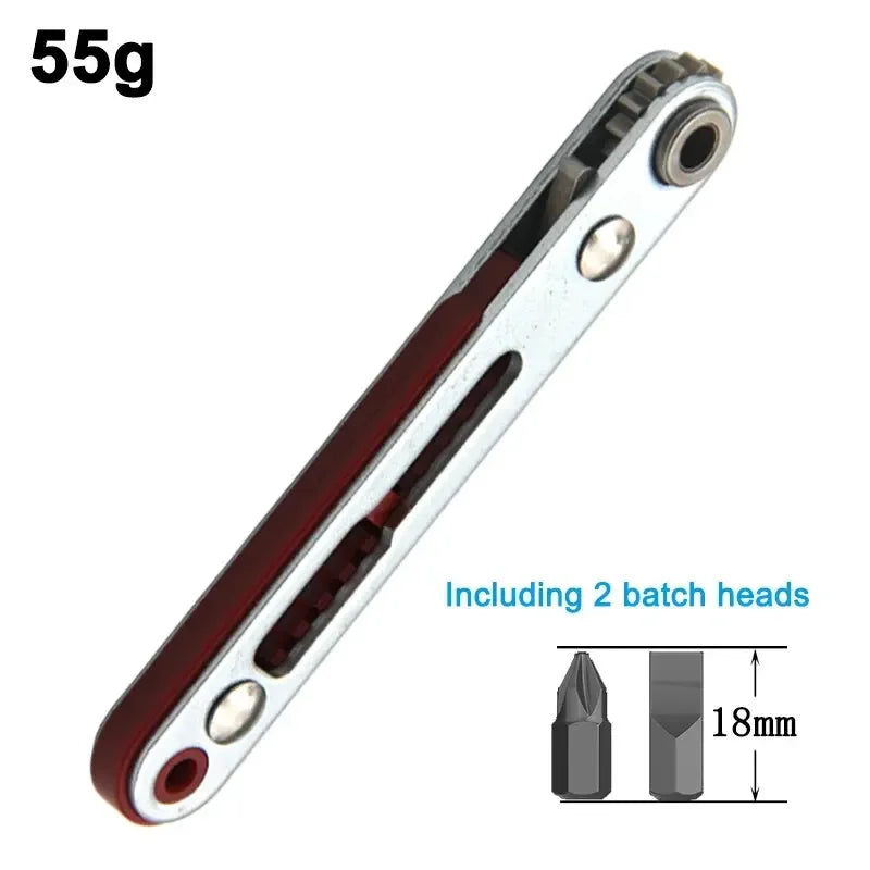Red Elbow Bidirectional Ratchet Screwdriver: