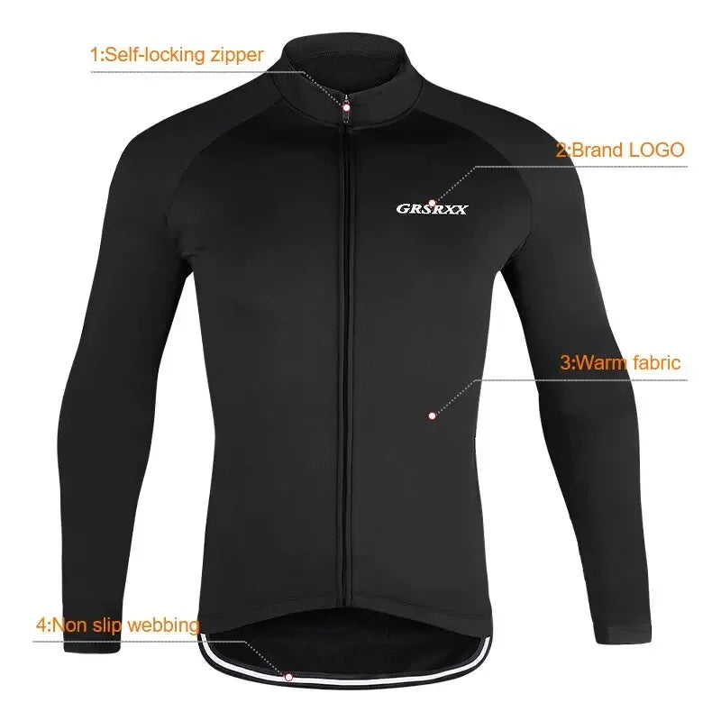 GRSRXX Thermal Winter Cycling Jacket MTB Bike Coat