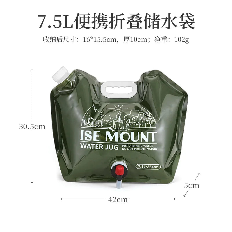 TARKA Folding Camping Water Bag 7.5L