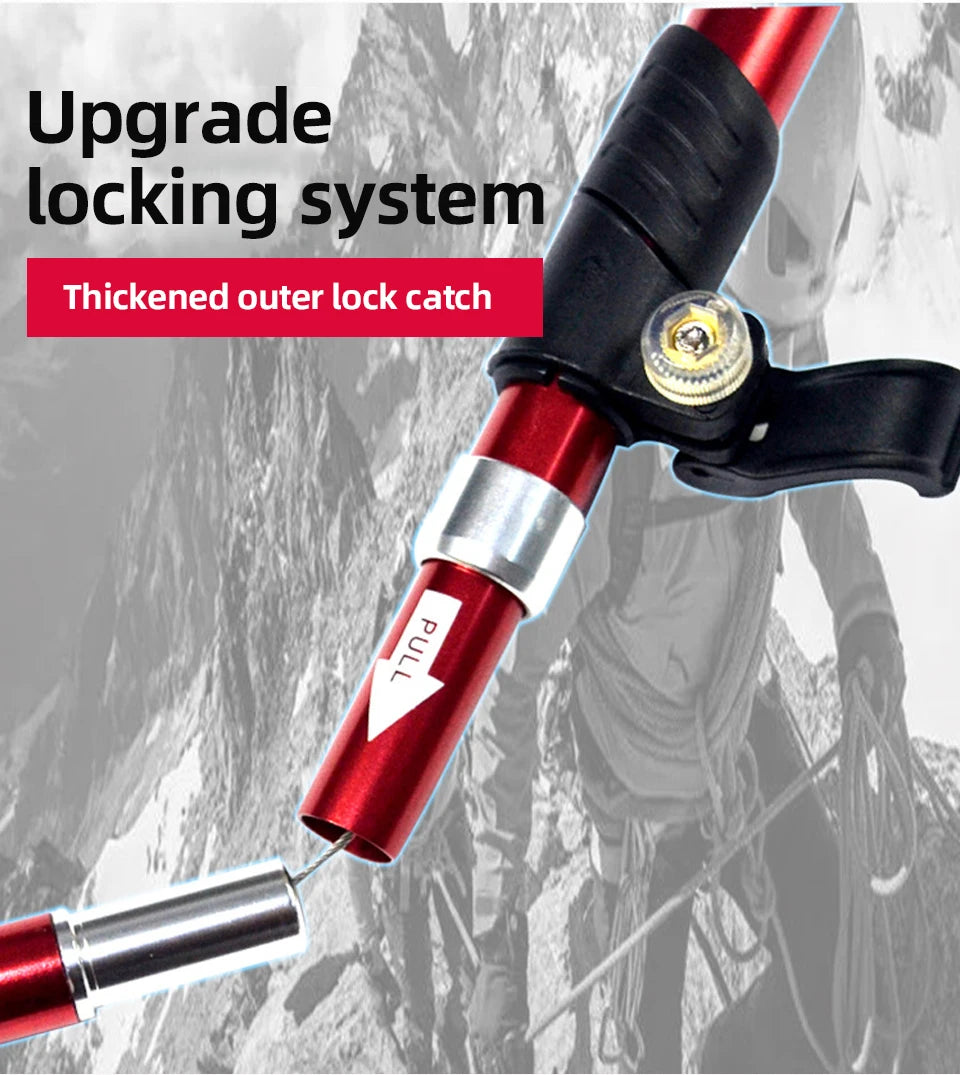 Lightweight, Foldable & Portable Walking Stick for CampingS