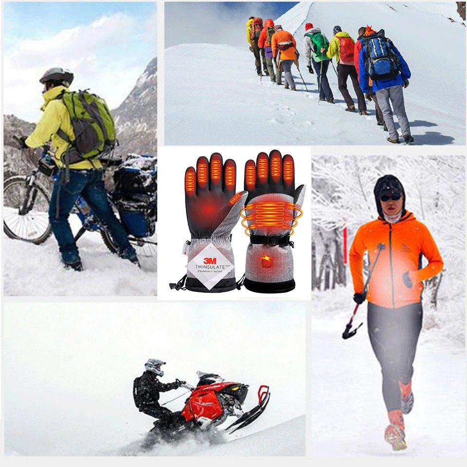 electric heated winter gloves,