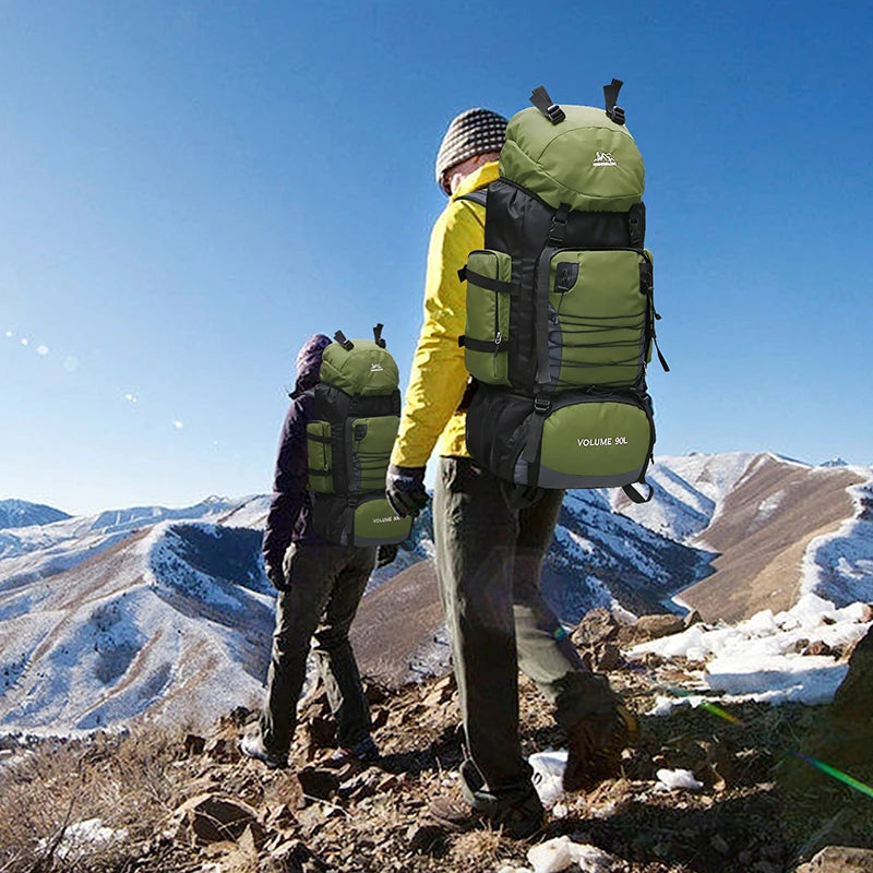 large 90-liter travel backpack