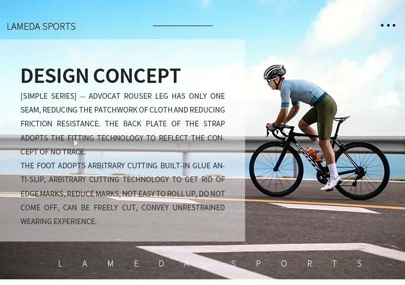 LAMEDA Professional Cycling Bibs for Men