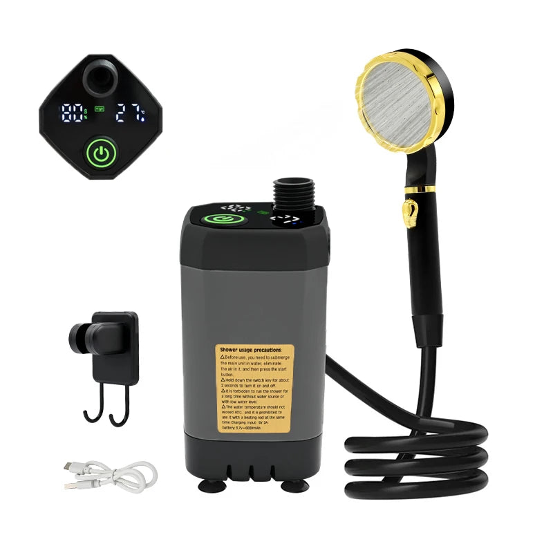 Camping Shower Pump or RV Outdoor Shower Kit