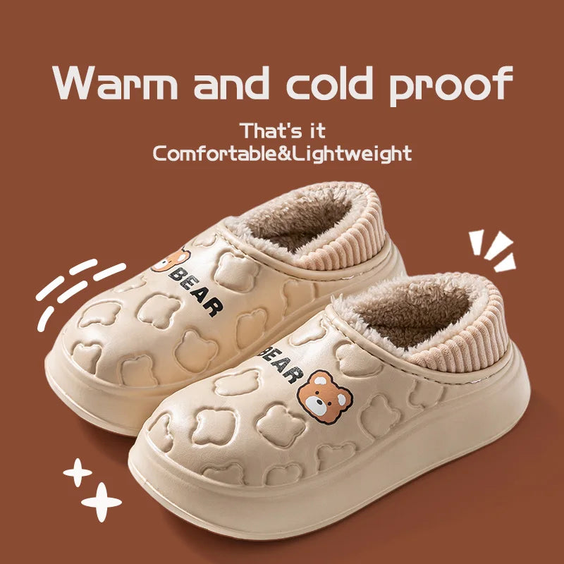 CozyStep™ Waterproof Cotton Slippers – Winter-Ready Comfort for Her & Him