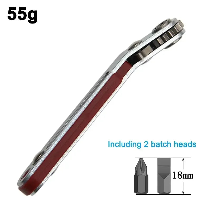 Red Elbow Bidirectional Ratchet Screwdriver: