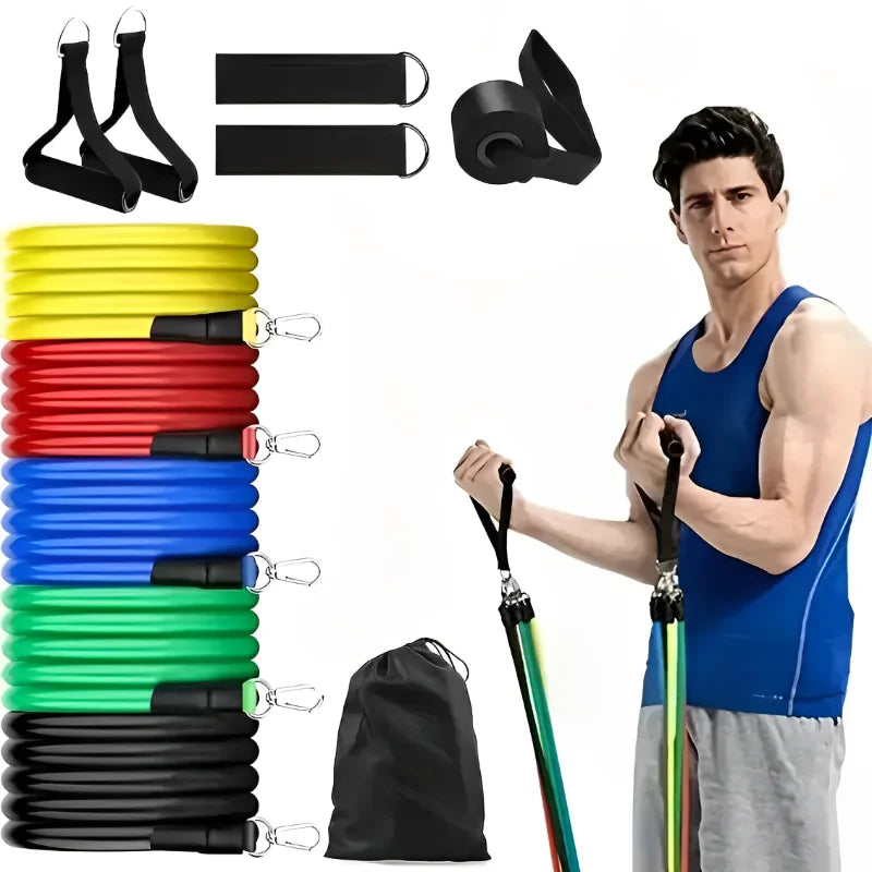 portable resistance bands often sold online for home