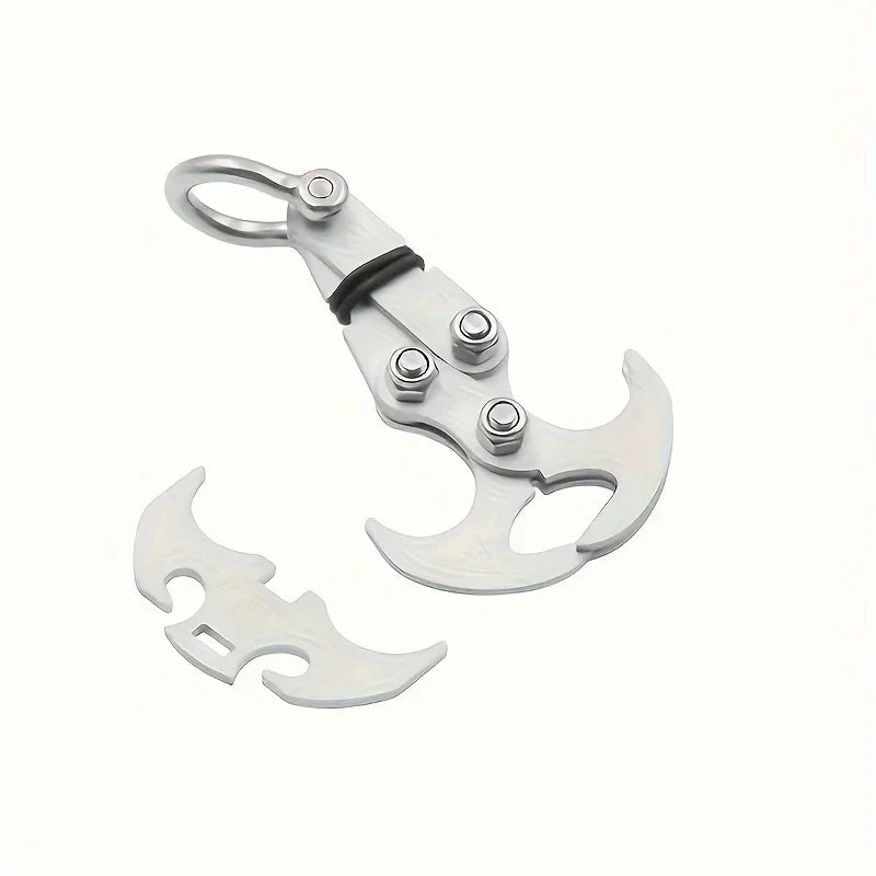 "Stainless Steel Folding Grappling Hook – Durable, Compact,g