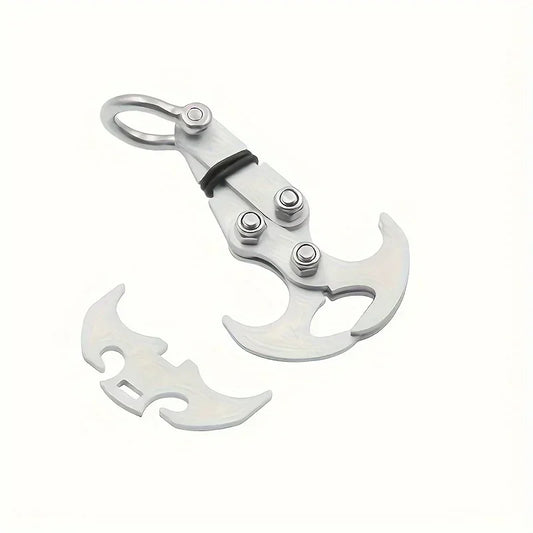 "Stainless Steel Folding Grappling Hook – Durable, Compact,g