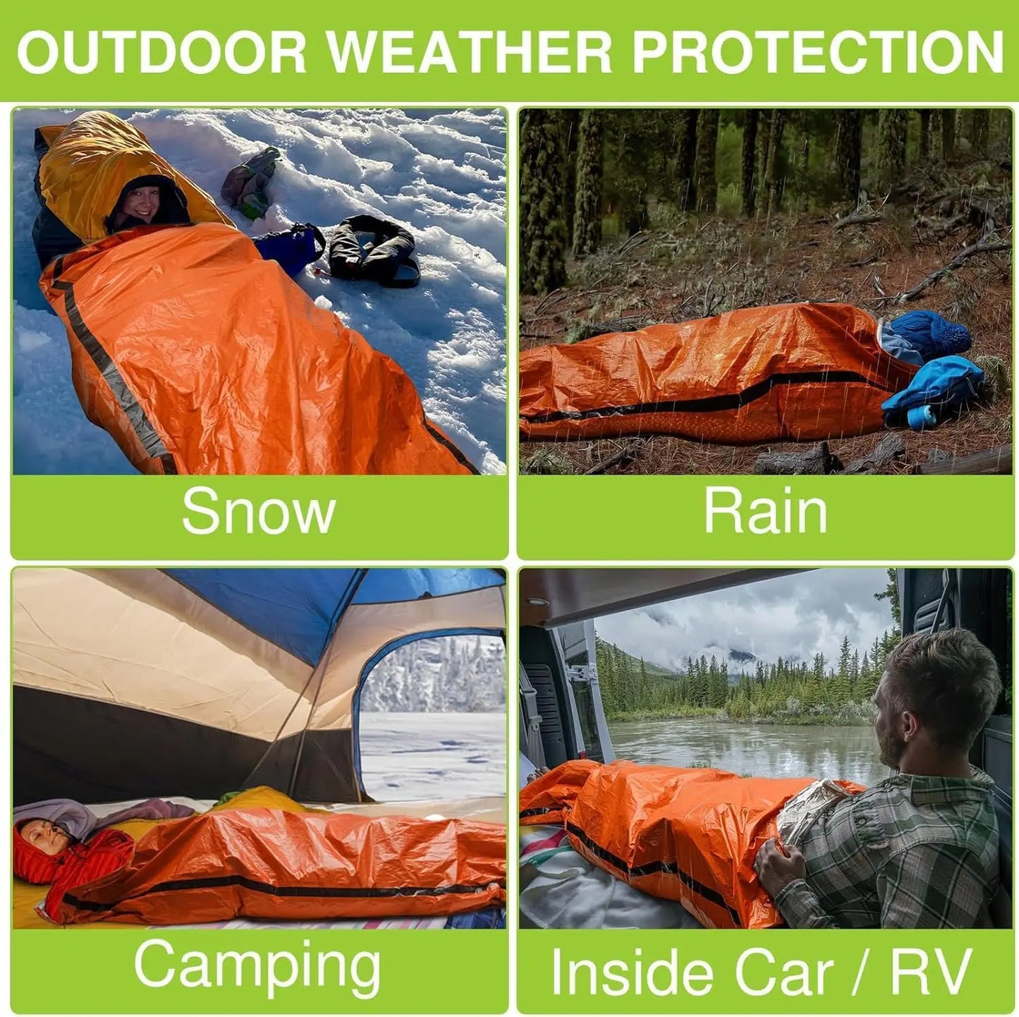 portable outdoor emergency sleeping bag,
