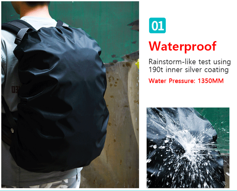 waterproof backpack rain cover