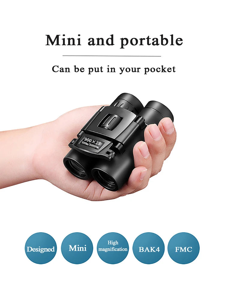 900x25 HD Zoom Portable Binoculars: