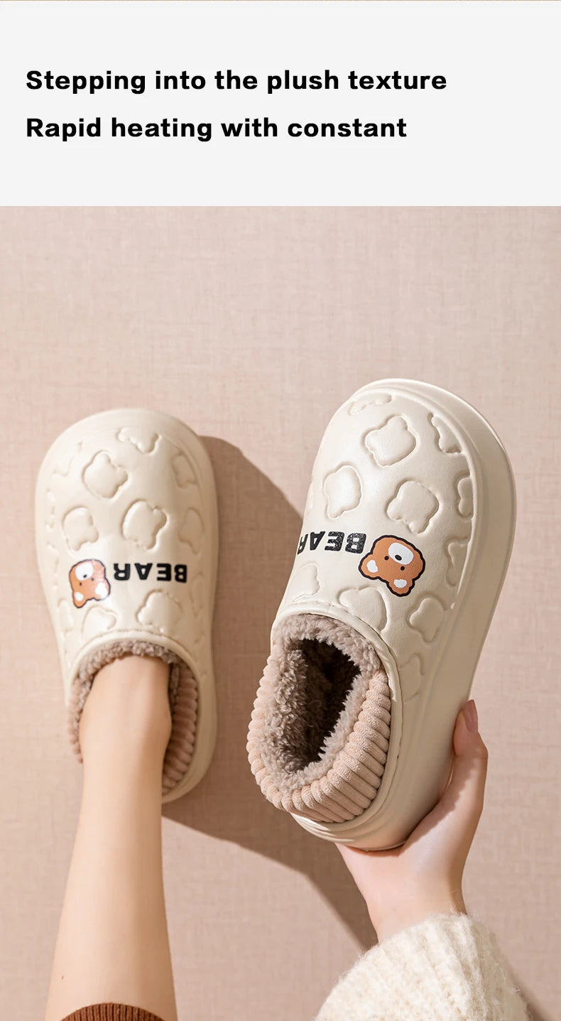 CozyStep™ Waterproof Cotton Slippers – Winter-Ready Comfort for Her & Him