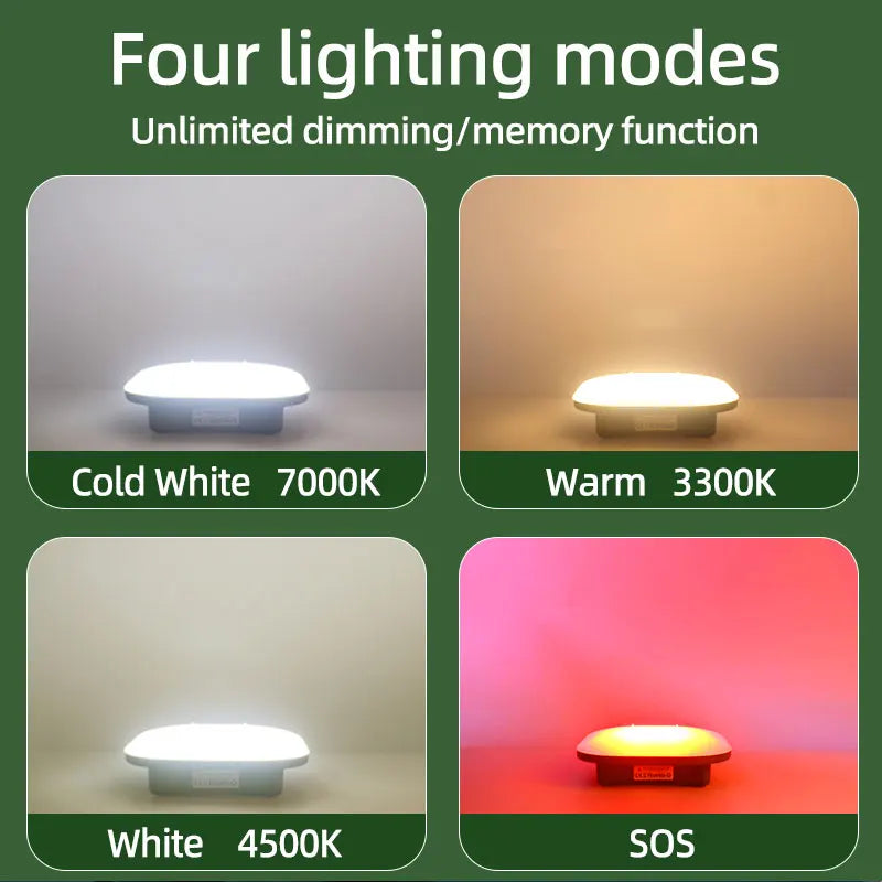 MOSLIGHTING Camping Lantern 80W 7500K Torch Flashlight i