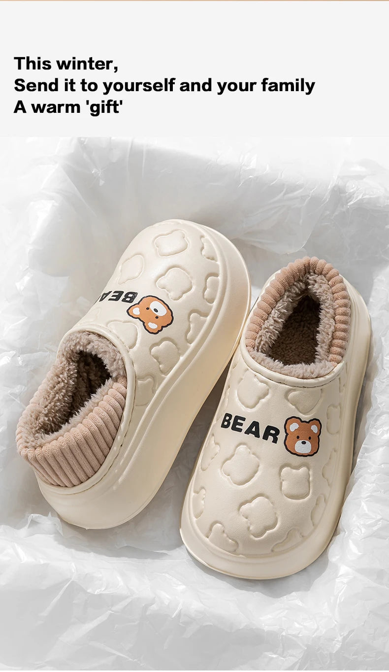 CozyStep™ Waterproof Cotton Slippers – Winter-Ready Comfort for Her & Him