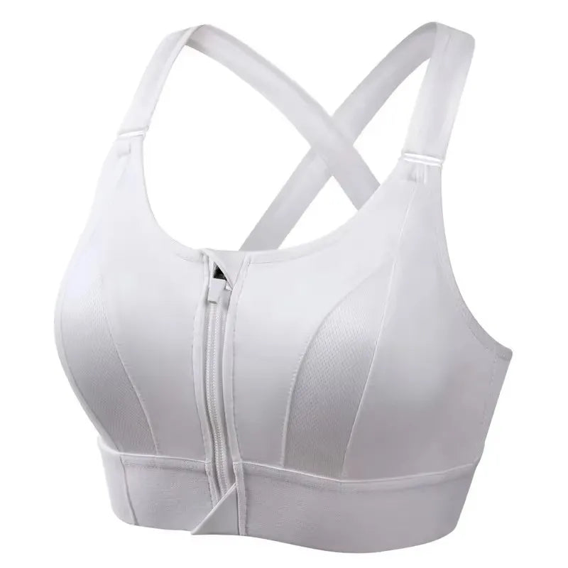 Shockproof Support, Elastic Fit, Slim Yoga Crop Top