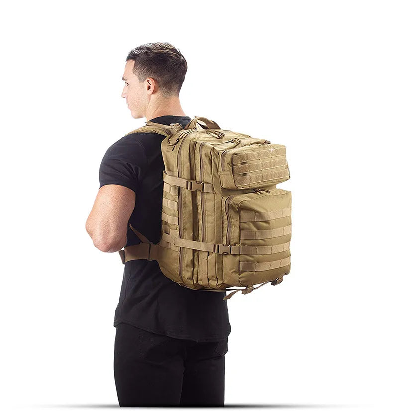 Multi-Functional Tactical Backpack – 50L / 35L / 25L | Waterproof & Large Capacity