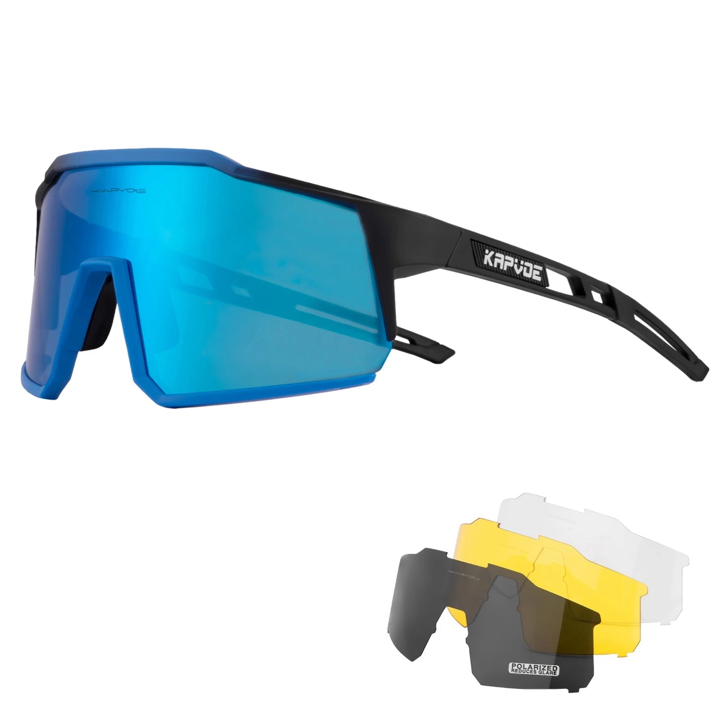 Kapvoe Photochromic Cycling Sunglasses for Men Cycl Glasses Mountain Bicycle Goggles Women Outdoor Sports Running UV400 Eyewear