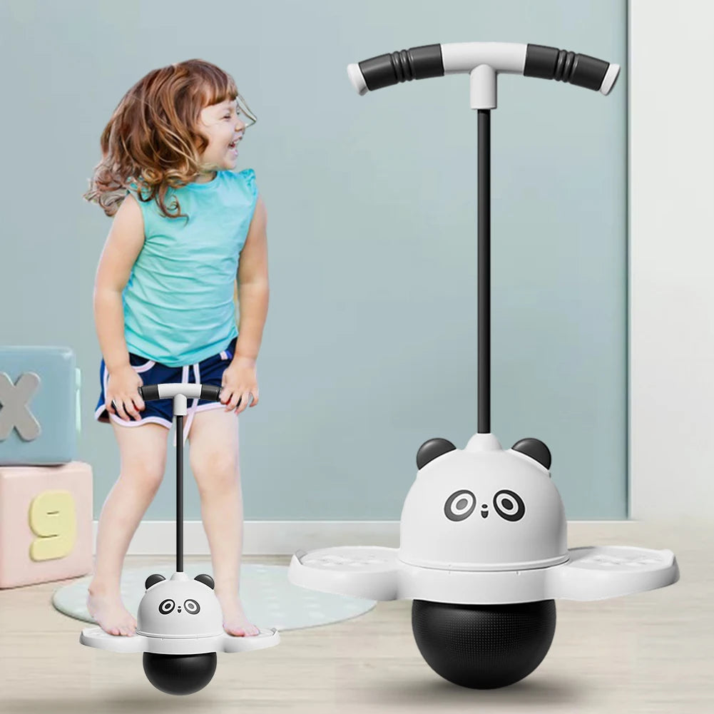 Panda Jumping Ball – a bouncy exercise ball with a handle,