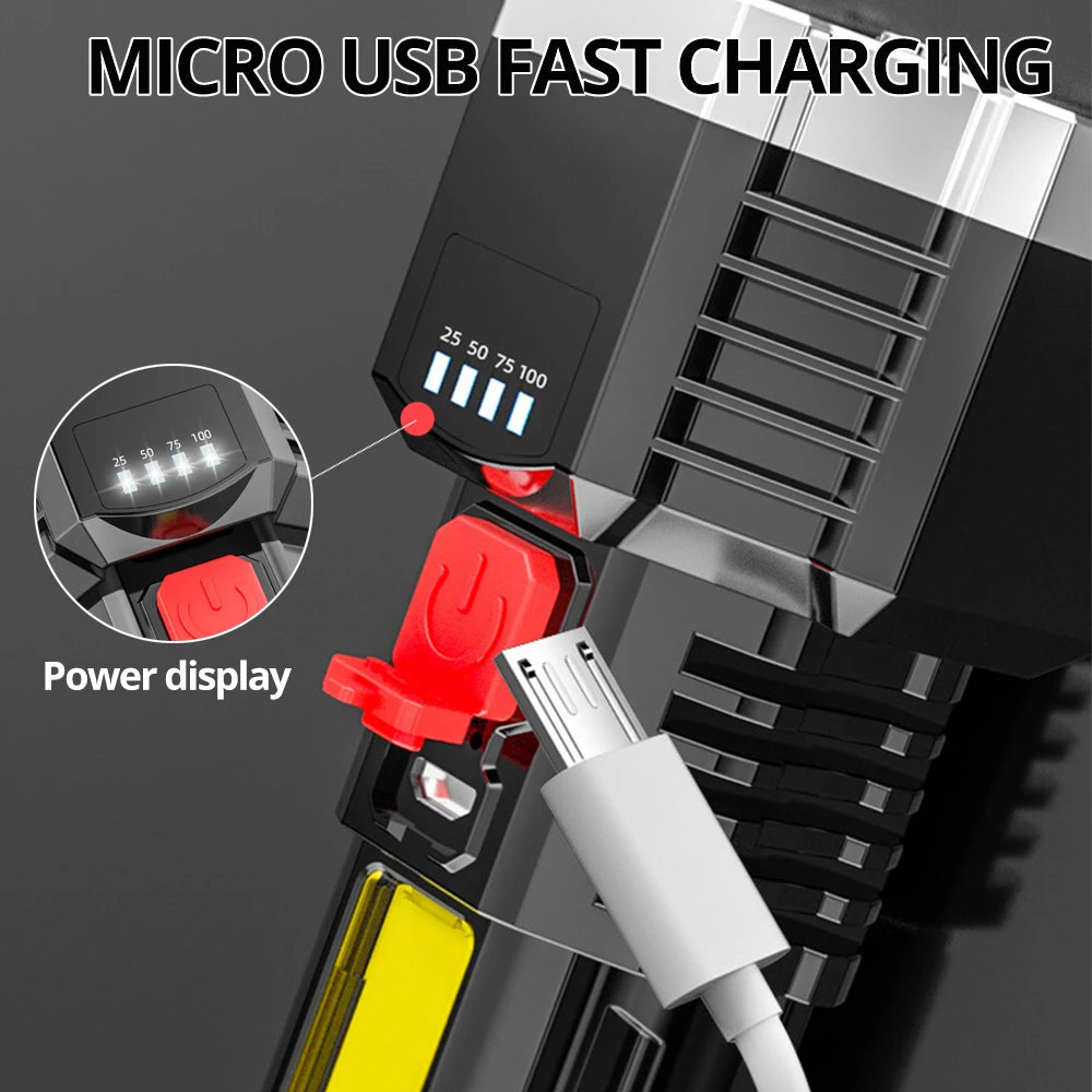 high-power rechargeable LED flashlight