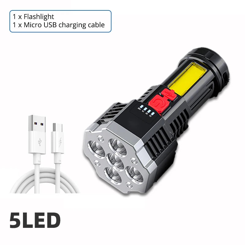 high-power rechargeable LED flashlight