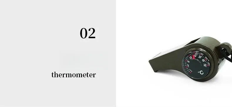 The "3 in 1 Camping Hiking Emergency Survival Whistle"