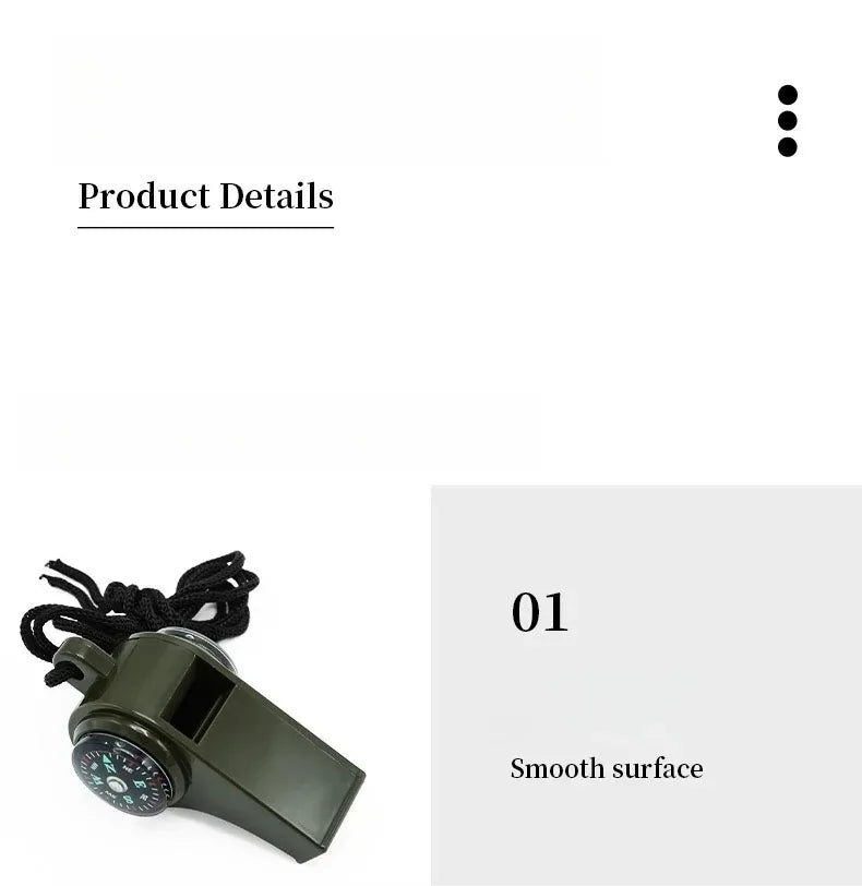 The "3 in 1 Camping Hiking Emergency Survival Whistle"