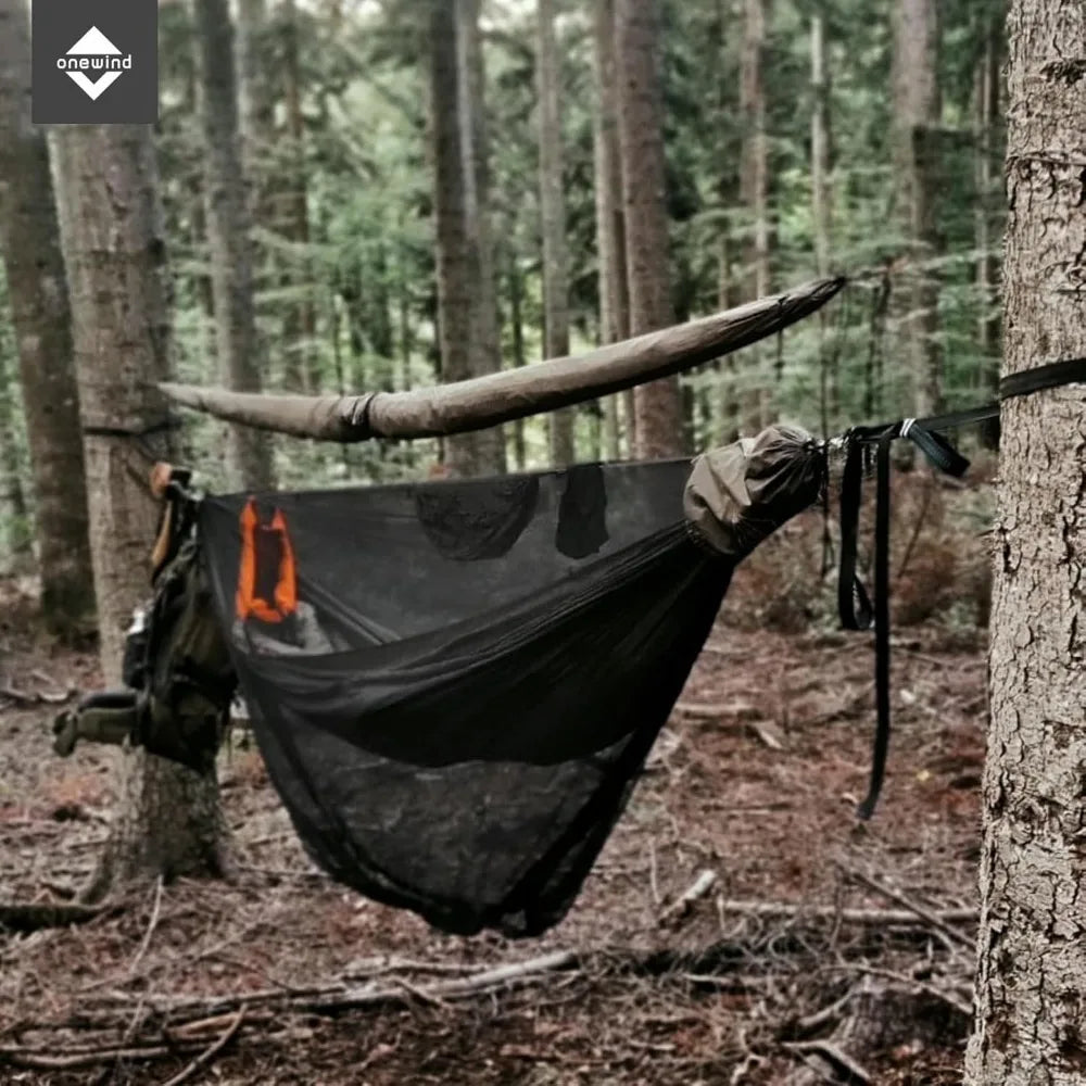 : 12Ft Camping Hammock with Mosquito Net