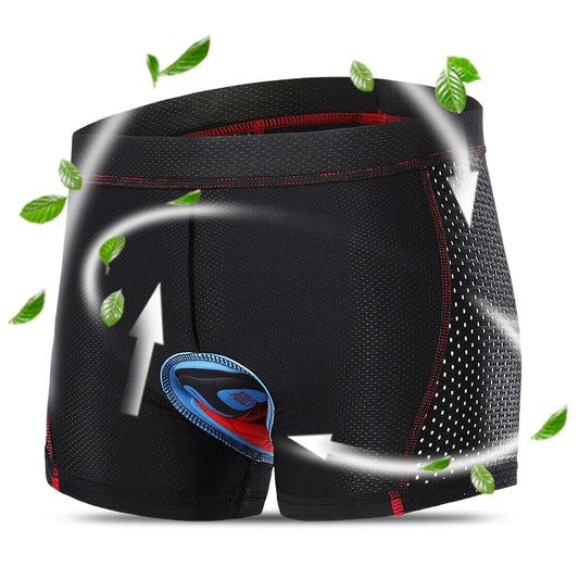 Breathable Cycling Shorts Men Mtb Pants Gel Pad Shorts Shockproof Bicycle Underpant Male Cycling Trousers Cycling Underwear