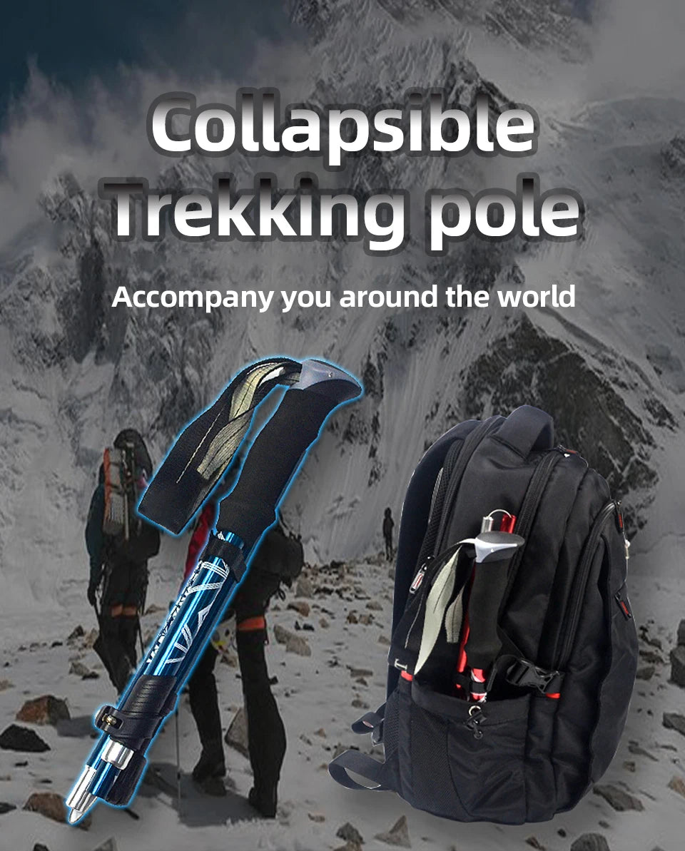 Lightweight, Foldable & Portable Walking Stick for CampingS