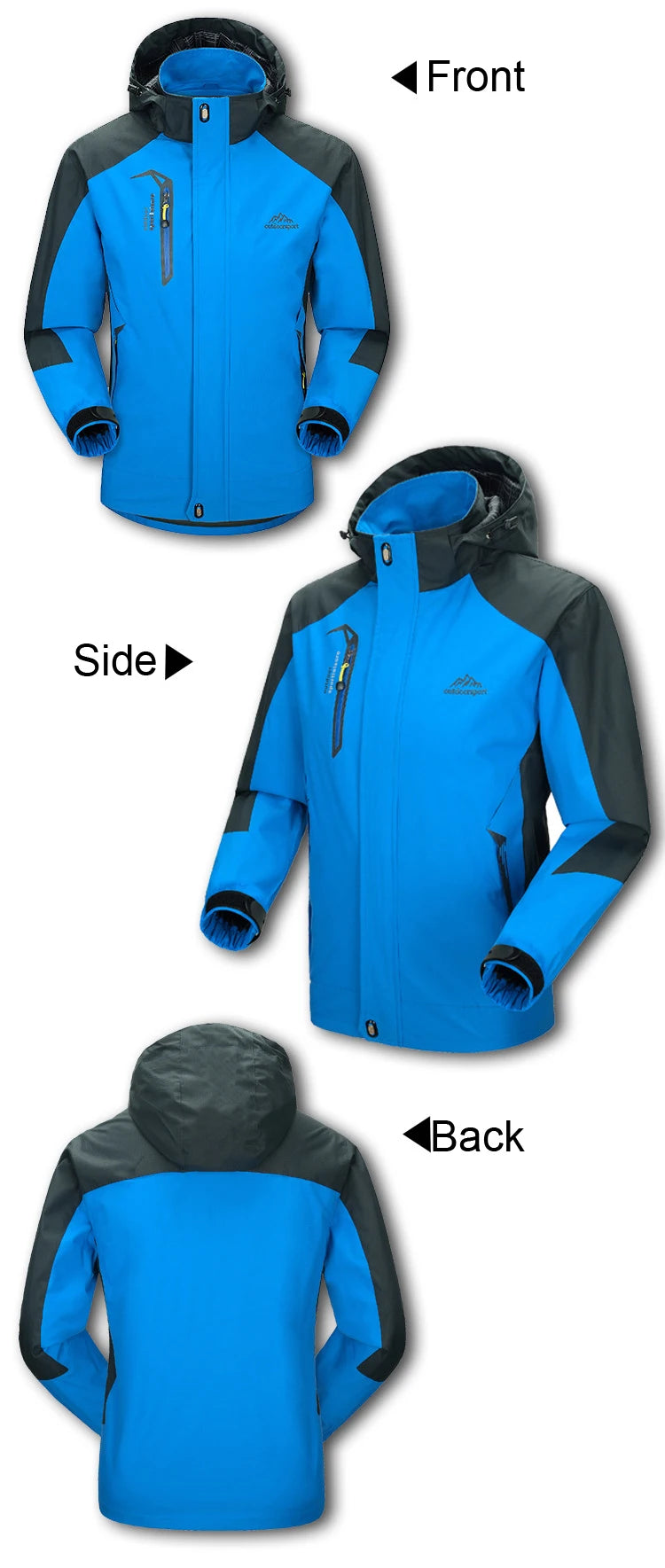 TRVLWEGO Camping Hiking Jacket for Men,