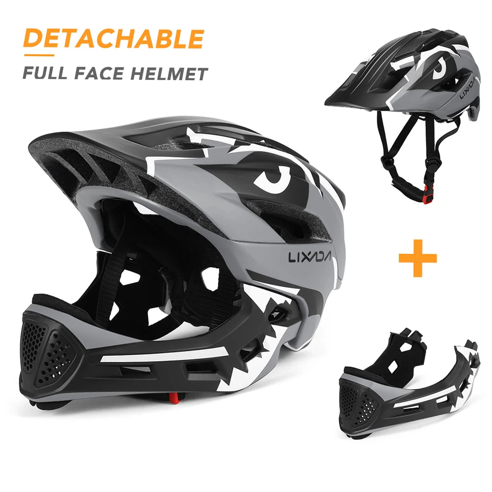 Kids Detachable Full Face Bike Helmet