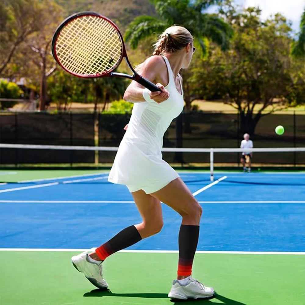calf compression sleeve designed for cycling, running, and pain relieff