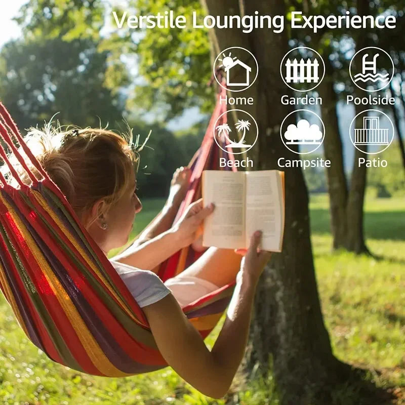 WESTTUNE Outdoor Canvas Hammock