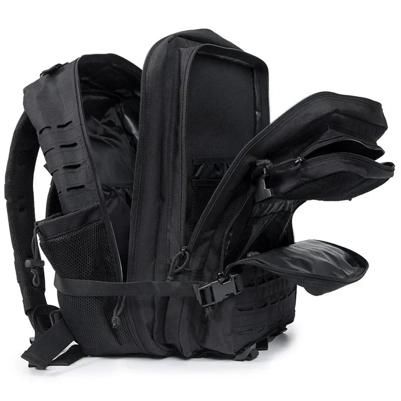 Men & Women – Laser-Cut MOLLE 3-Day Pack, Hiking, School,