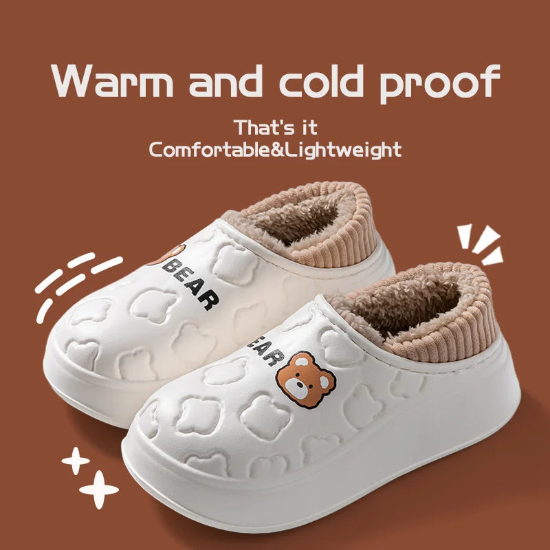CozyStep™ Waterproof Cotton Slippers – Winter-Ready Comfort for Her & Him