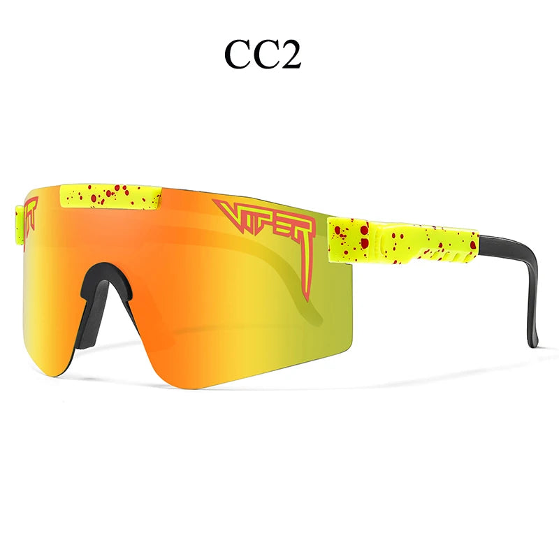 Adult UV400 Pit Viper Style Sport Sunglasses: