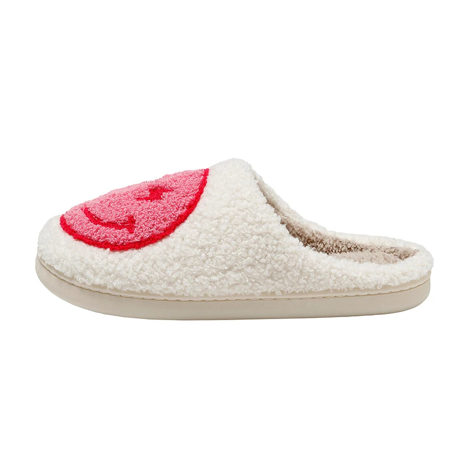 Clearance_Women Super Cute Lightning Smile Face Slippers House Funny Ladies Casual Footwear Winter Shoes Fluffy Slides for Home_