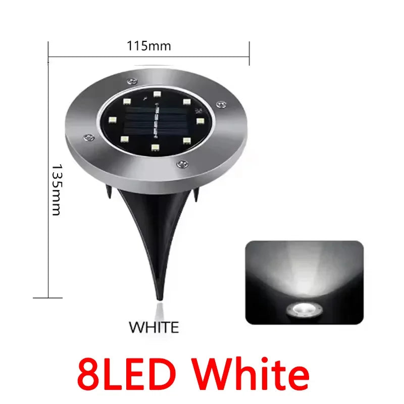Solar Lights Outdoor 8/20LEDs Disk n