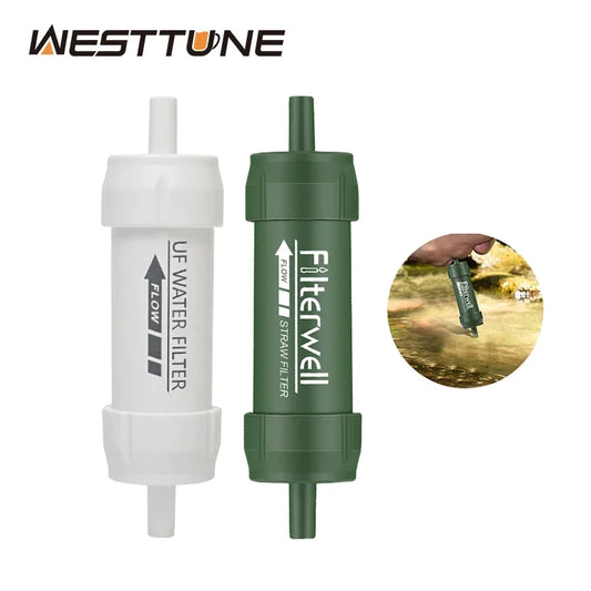 portable outdoor water filtration straw