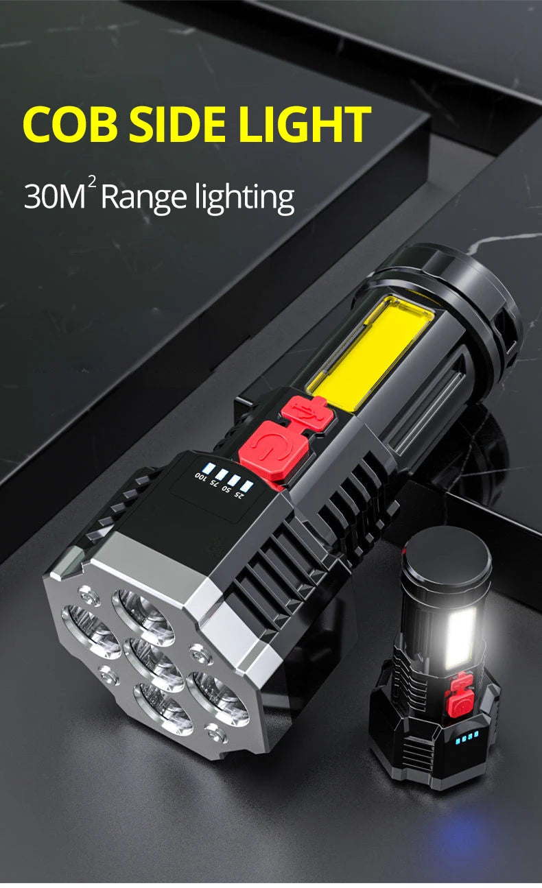 high-power rechargeable LED flashlight