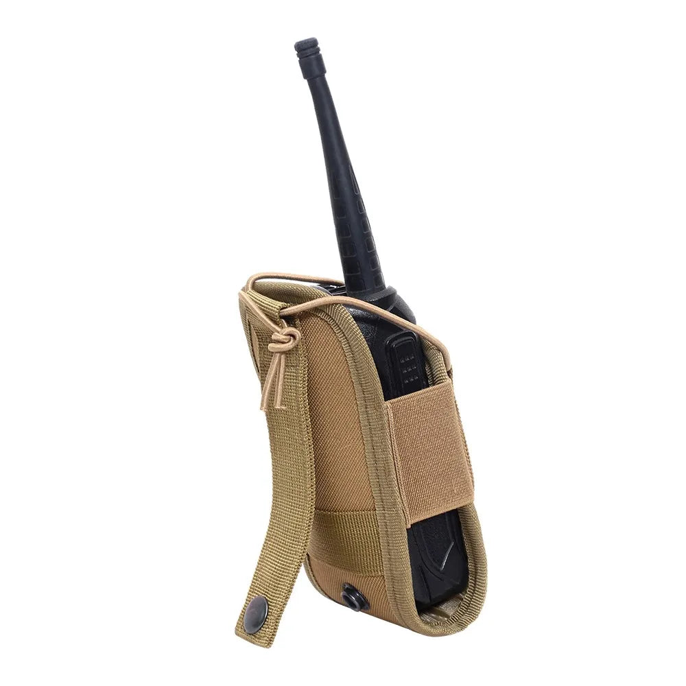 Camping MOLLE Radio Walkie Talkie Pouch – Tactical Waist Bag Holder