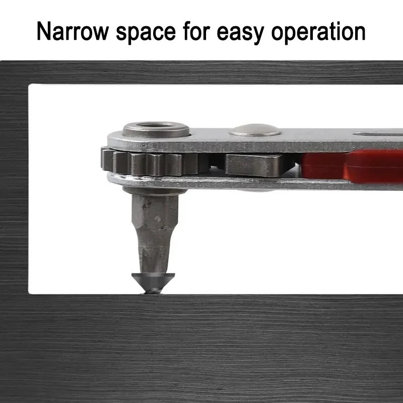 Red Elbow Bidirectional Ratchet Screwdriver: