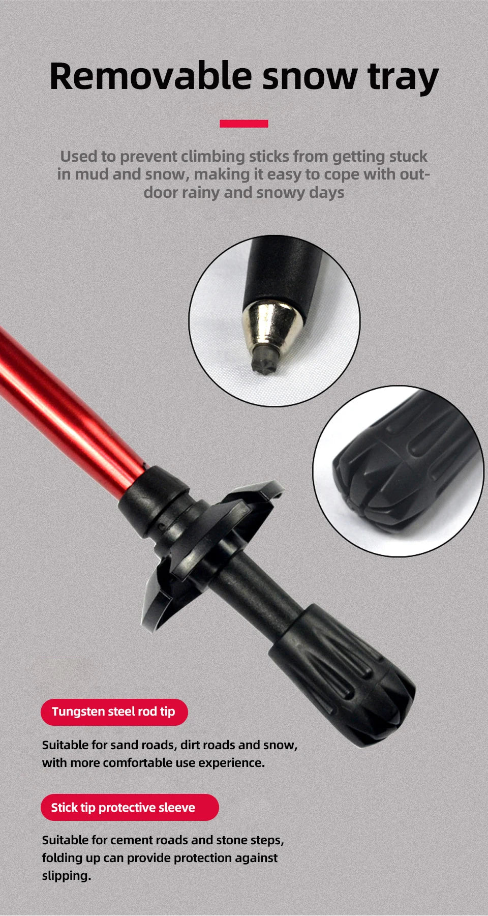 Lightweight, Foldable & Portable Walking Stick for CampingS