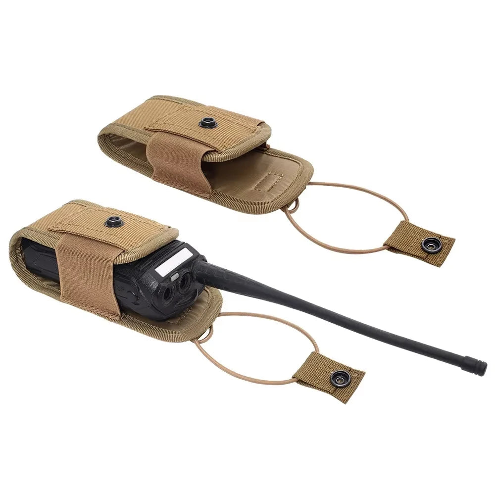 Camping MOLLE Radio Walkie Talkie Pouch – Tactical Waist Bag Holder