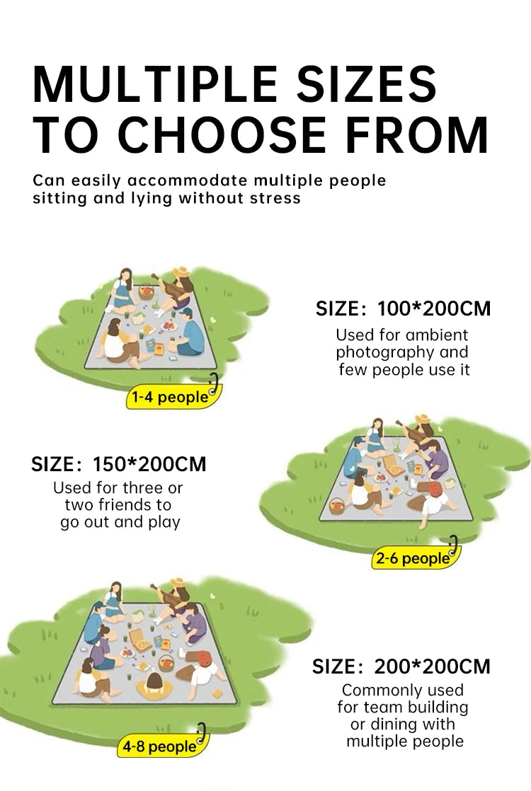 all-weather, all-purpose picnic and camping mat: