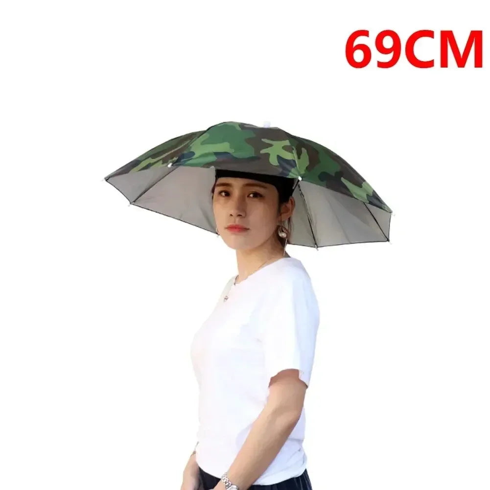 foldable outdoor umbrella hat