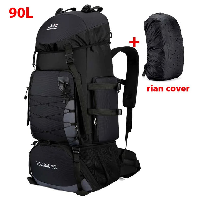 large 90-liter travel backpack